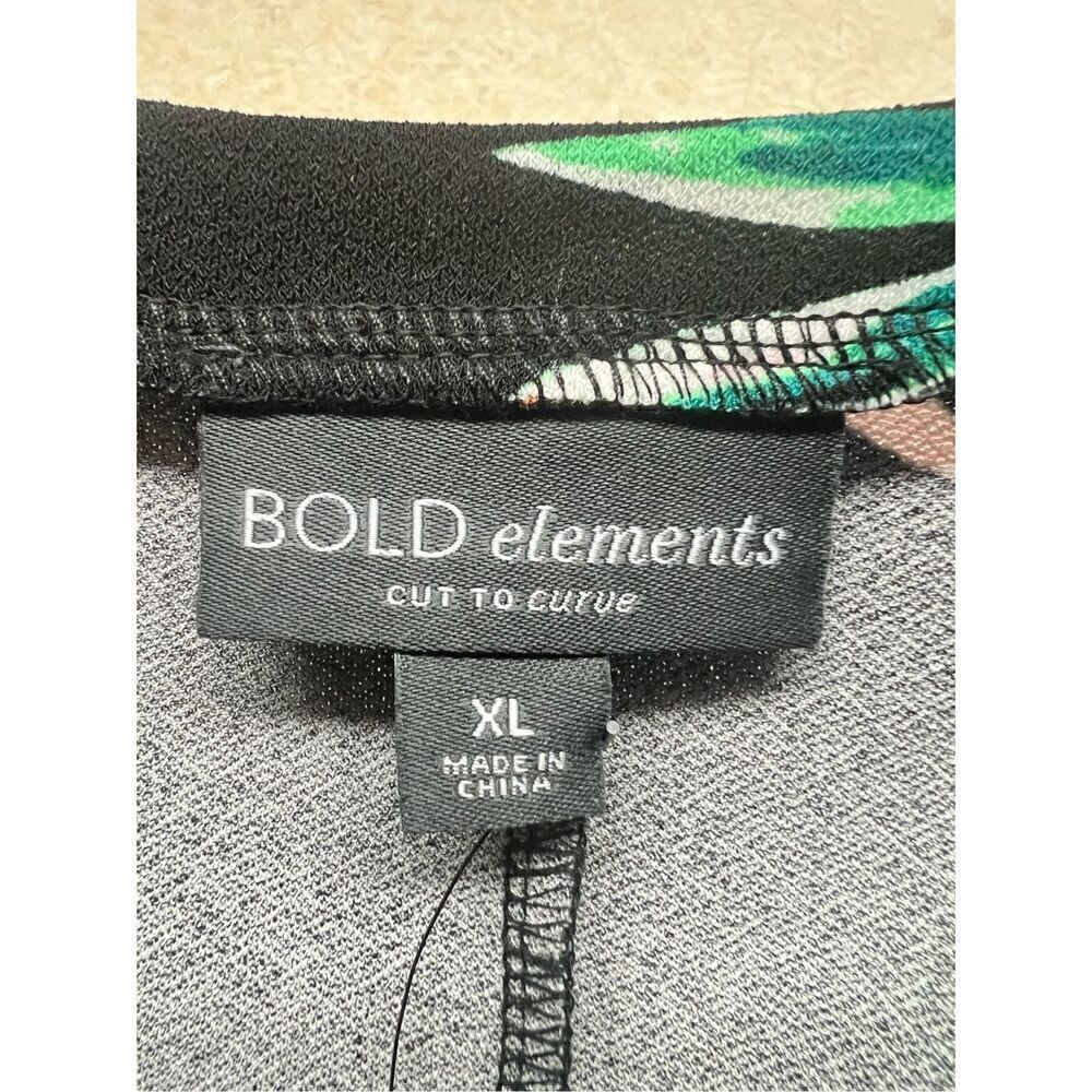 Bold Elements Peek a boo Chest Blouse Sz XL NWT - Picture 3 of 7